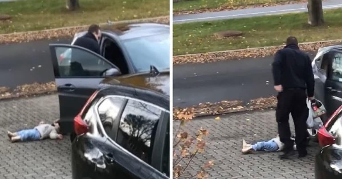 La bambina di 2 anni non vuole camminare, papà trova soluzione creativa per portarla a casa