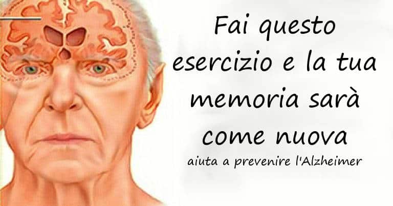 Fai questo esercizio una volta al giorno e puoi prevenire l’Alzheimer e migliorare la tua memoria