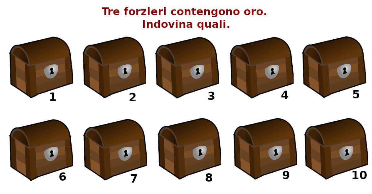 Con questo semplice test dei “forzieri” puoi scoprire se hai poteri psichici