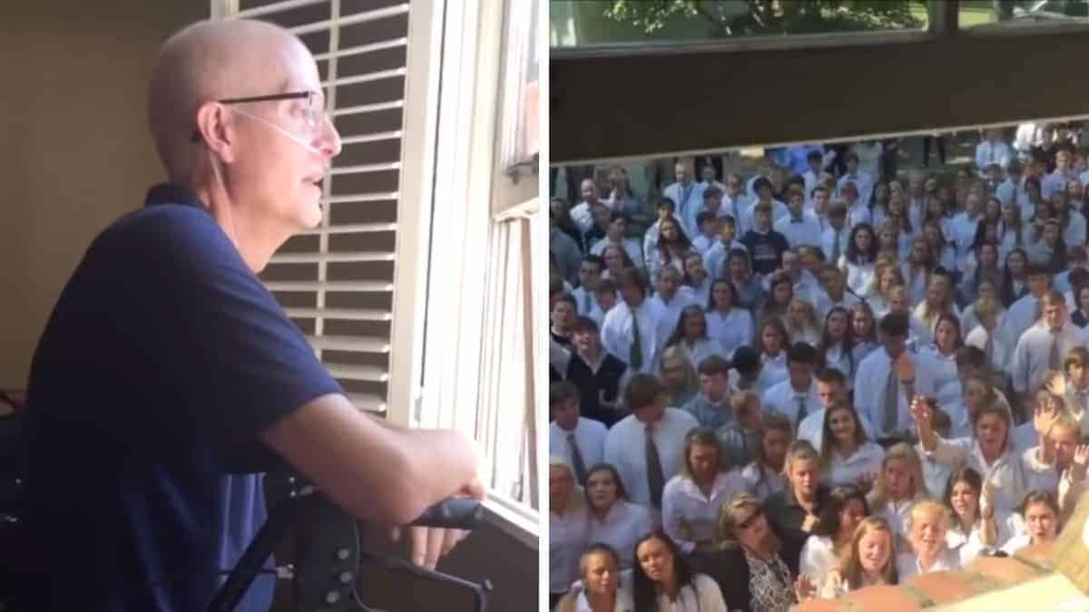 Il professore ha un cancro terminale e non pensava che i suoi 400 studenti avrebbero fatto una cosa così bella (Video)