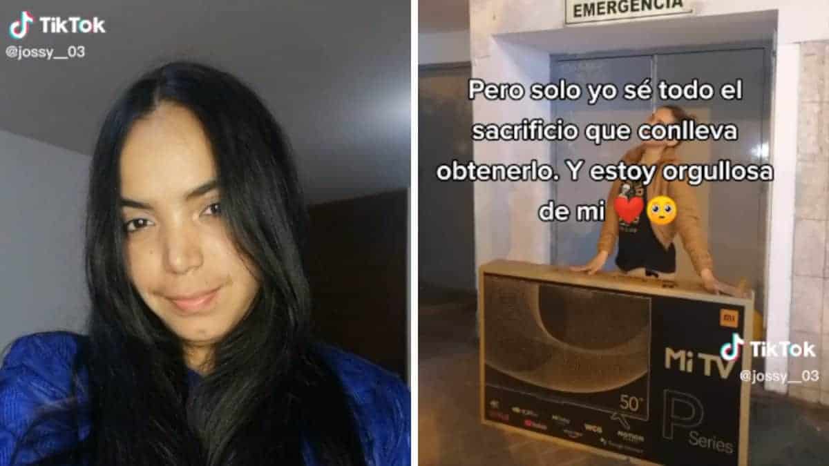 La ragazza venezuelana festeggia l’acquisto della sua prima TV dopo 4 anni in Perù: “Sono orgogliosa di me stessa”