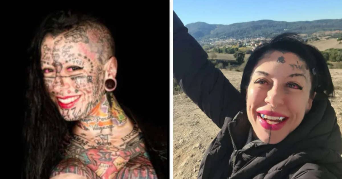 Se Nè Pentita La Donna Europea Più Tatuata Mostra Finalmente La Sua Faccia 