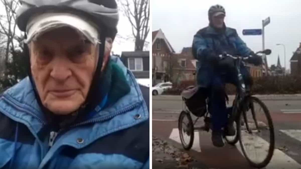 Ogni singolo giorno a 95 anni fa 10,5 miglia in bicicletta per visitare la sua amata moglie in ospizio