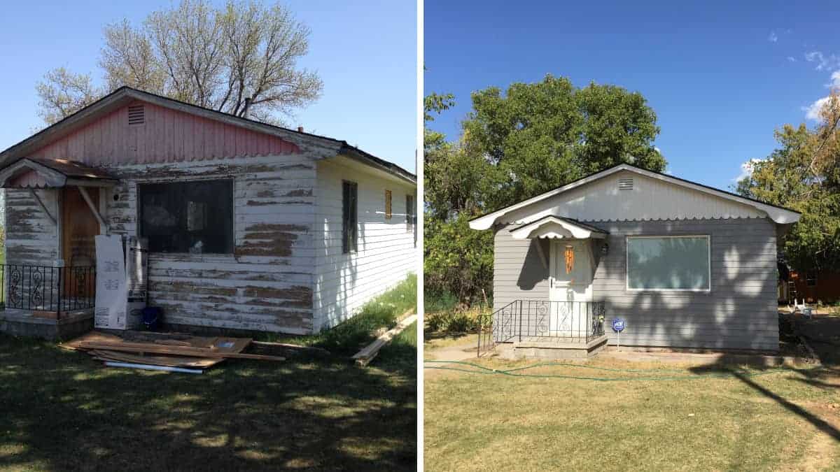 La nipote trasforma la vecchia e piccola casa della nonna in una bella casa