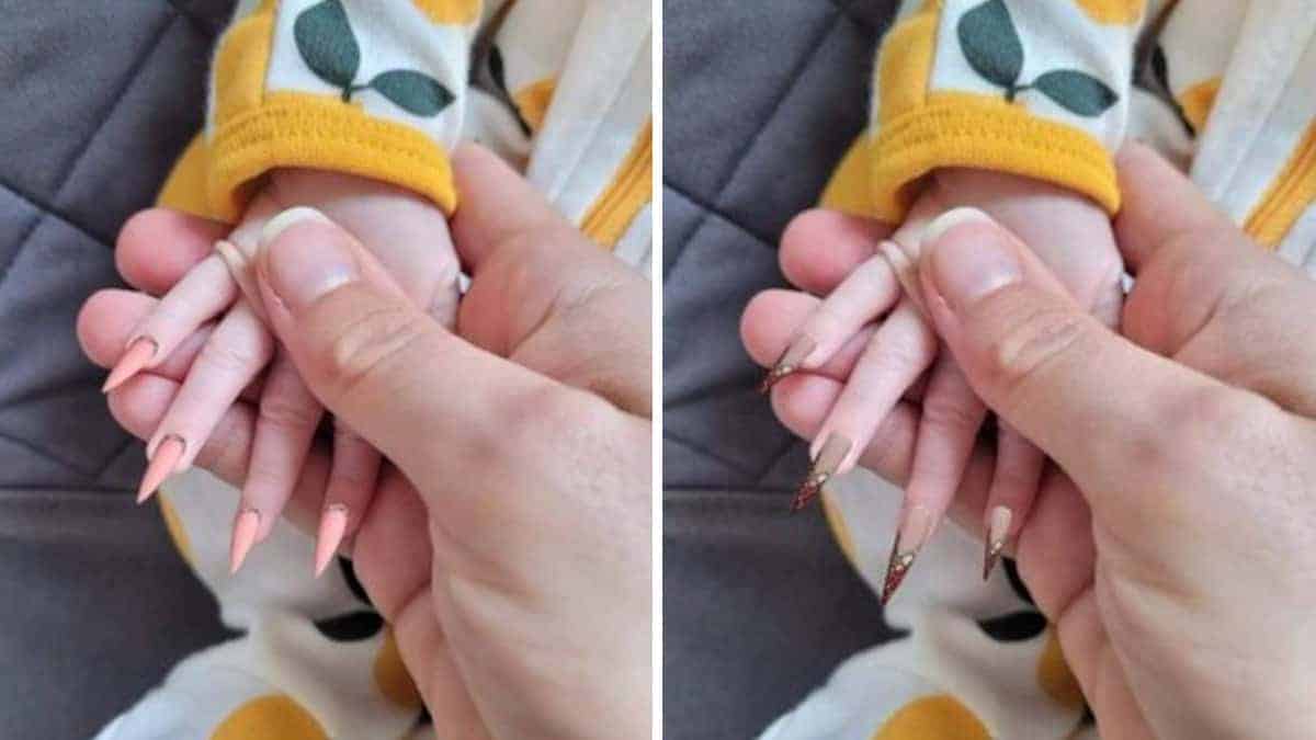 Madre esegue una fake manicure sulla sua neonata e riceve un’ondata di disapprovazione