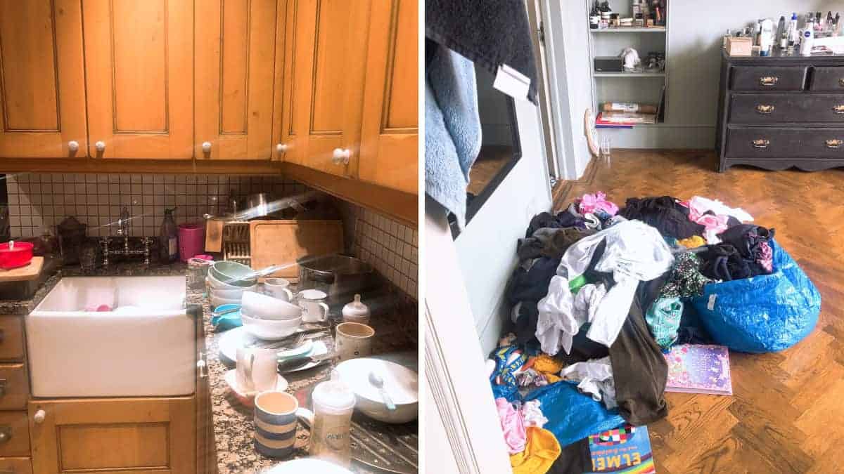 Mamma in “sciopero” per quattro giorni: trasformazione radicale della casa.