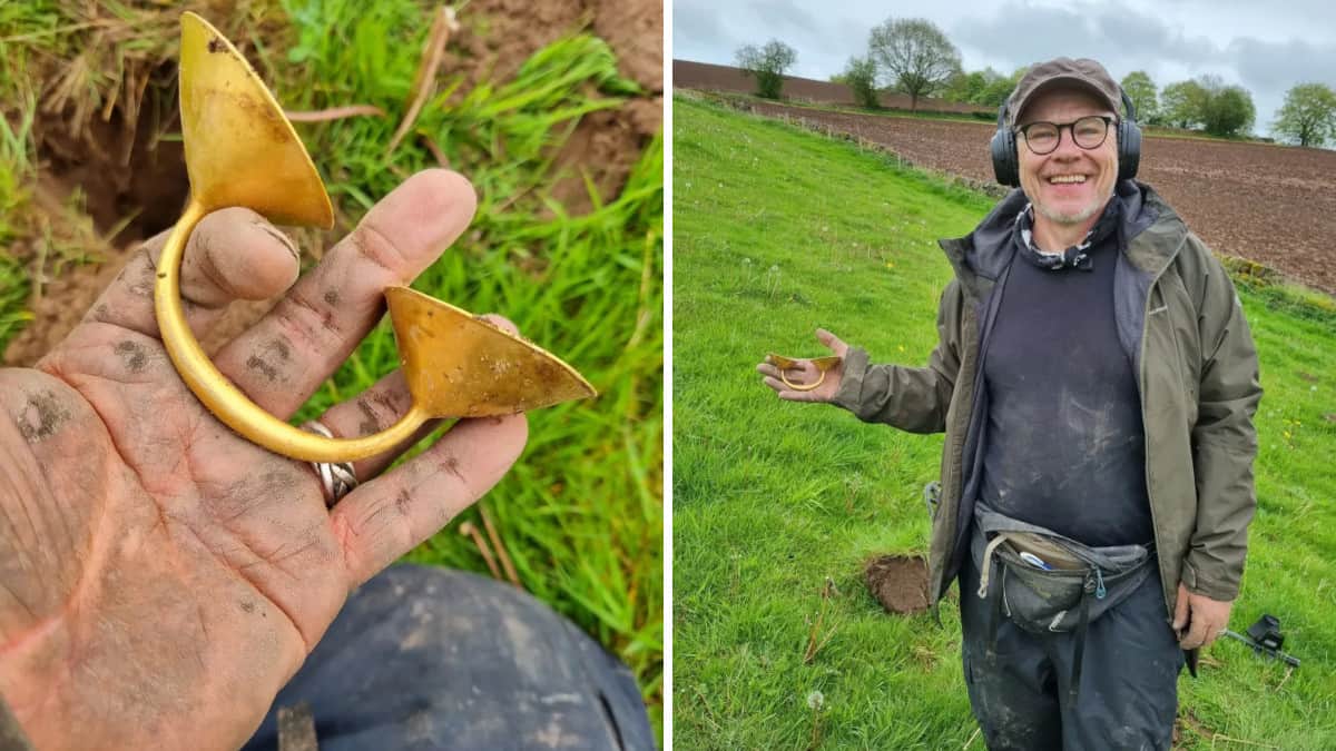 Un uomo in pensione comprò un metal detector e trovò un tesoro vecchio di più di tremila anni