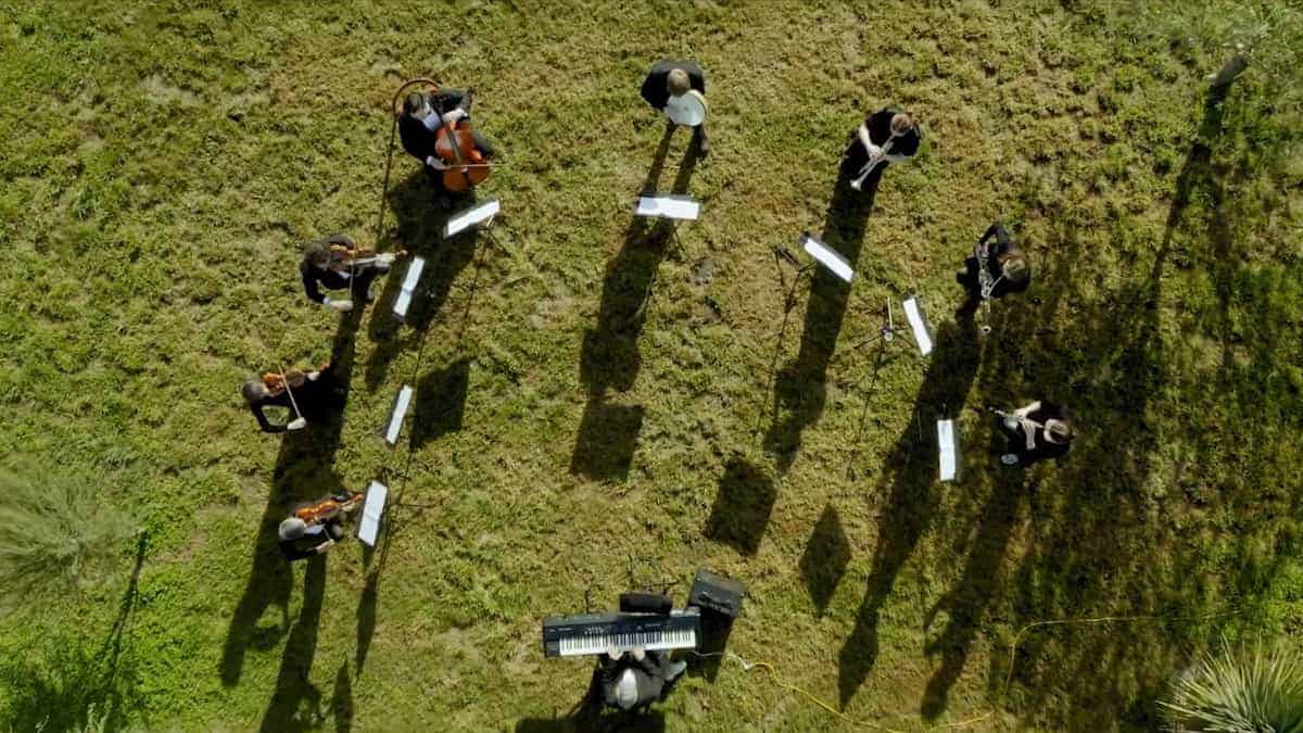 Un'orchestra sinfonica suona per dimostrare che il potere della musica serve a calmare e stimolare i polli.